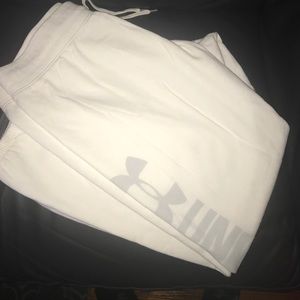 Under Armour sweatpants size XXL WHITE